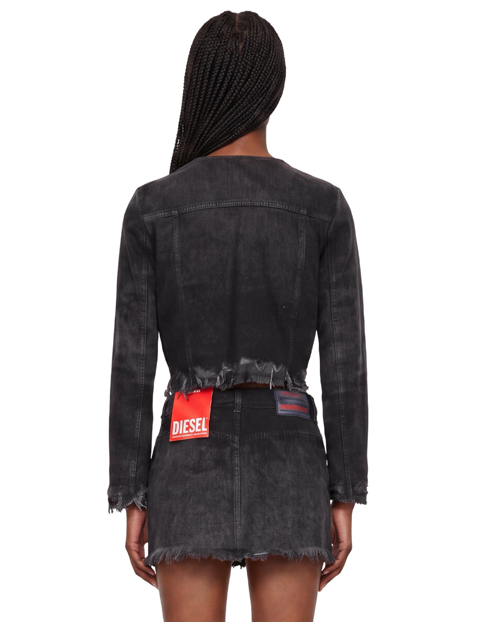 Giacca de-Graffy in denim grigio 