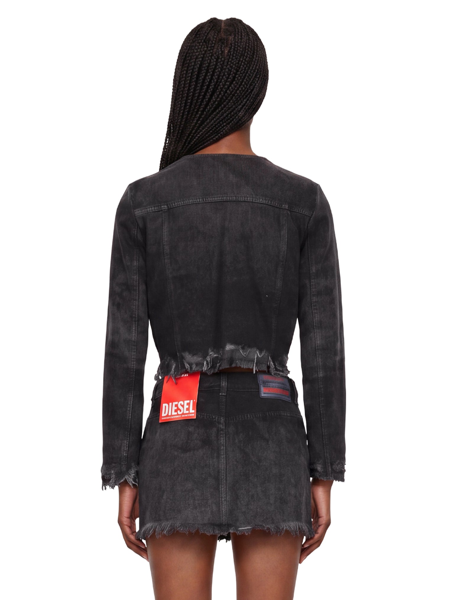 Giacca de-Graffy in denim grigio 