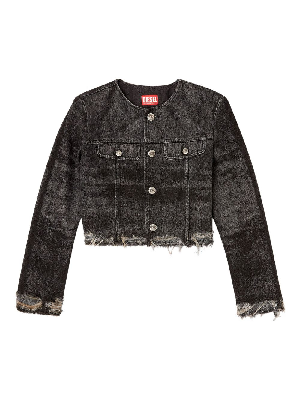 Giacca de-Graffy in denim grigio 