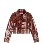 Giacca doppio petto in vernice in marrone Diesel - donna 