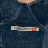 Top in denim con logo sheila-dnm i blu Diesel - donna 