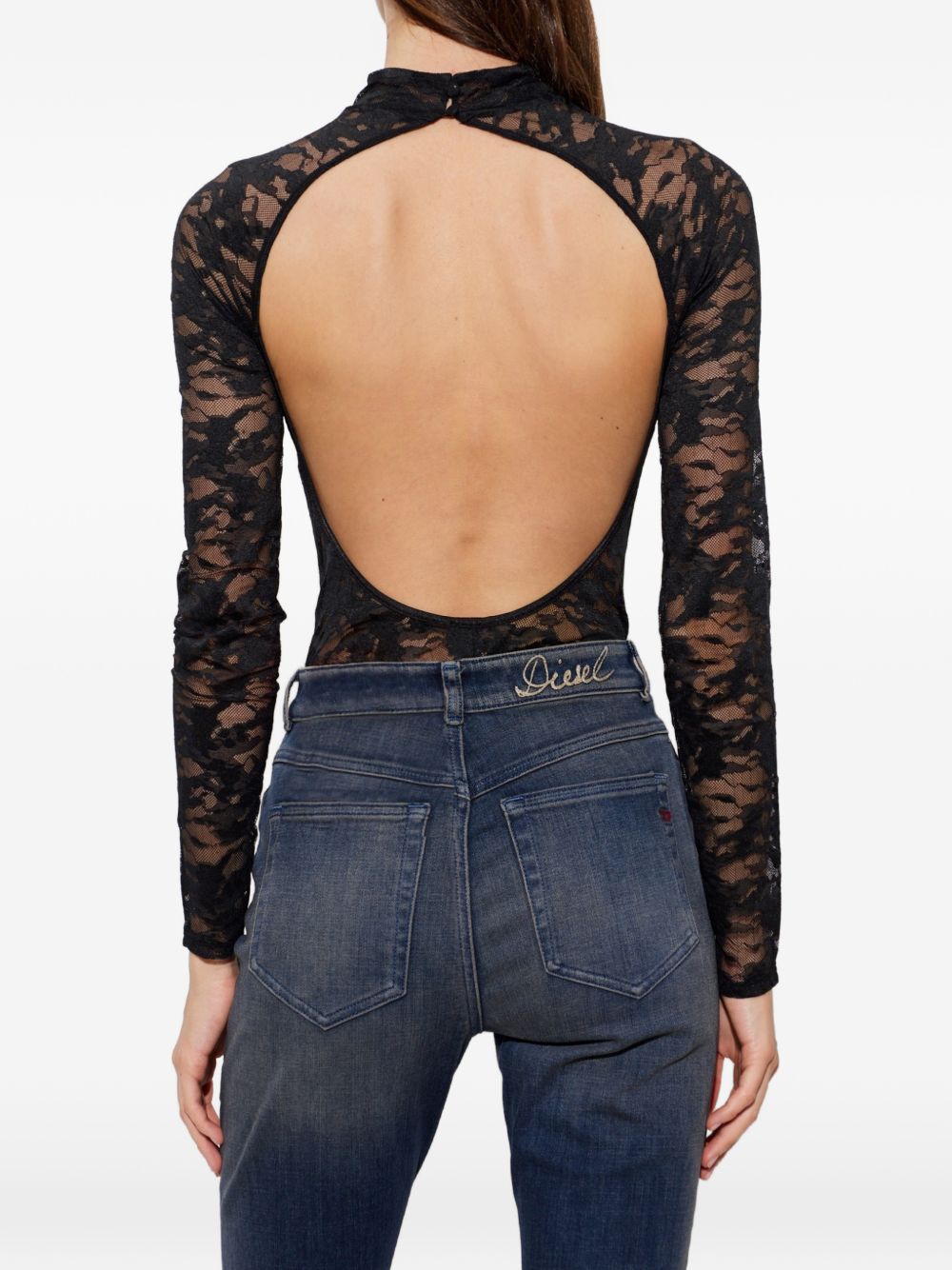 Body in pizzo vivian-utlt in nero Diesel - donna 