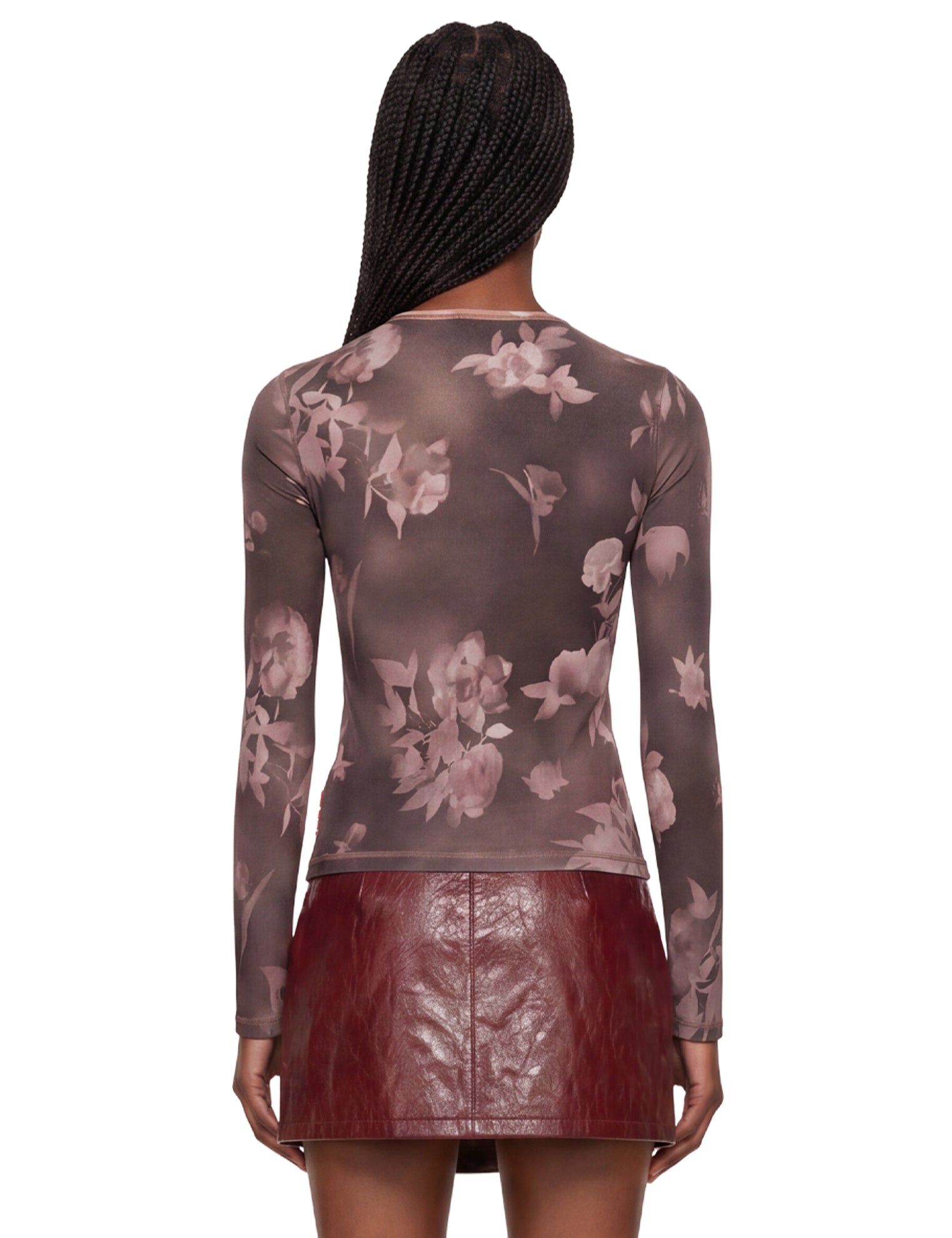 Top con stampa floreale t-moky-ls multicolore 
