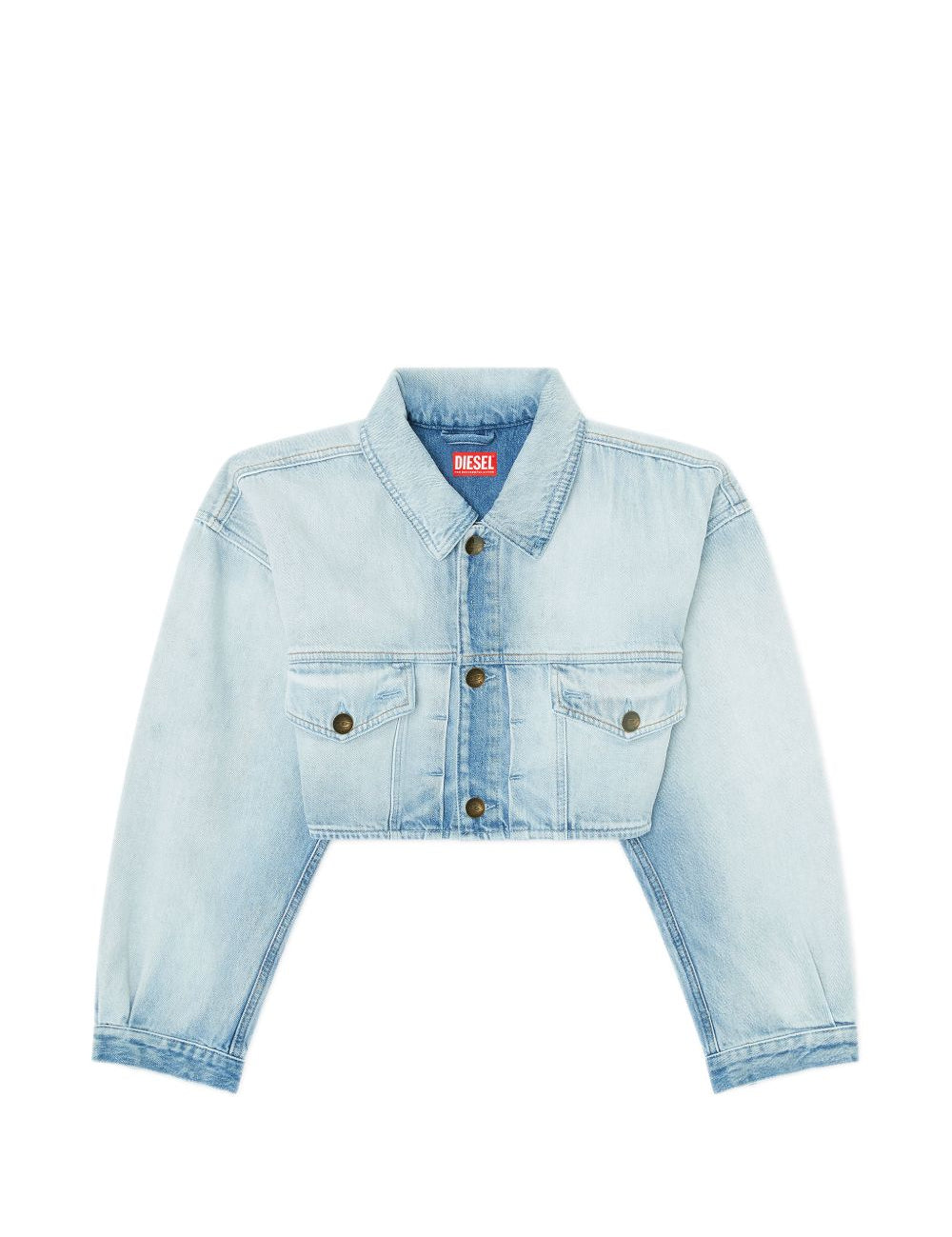Giacca denim crop de-malley-s in celeste Diesel - donna 