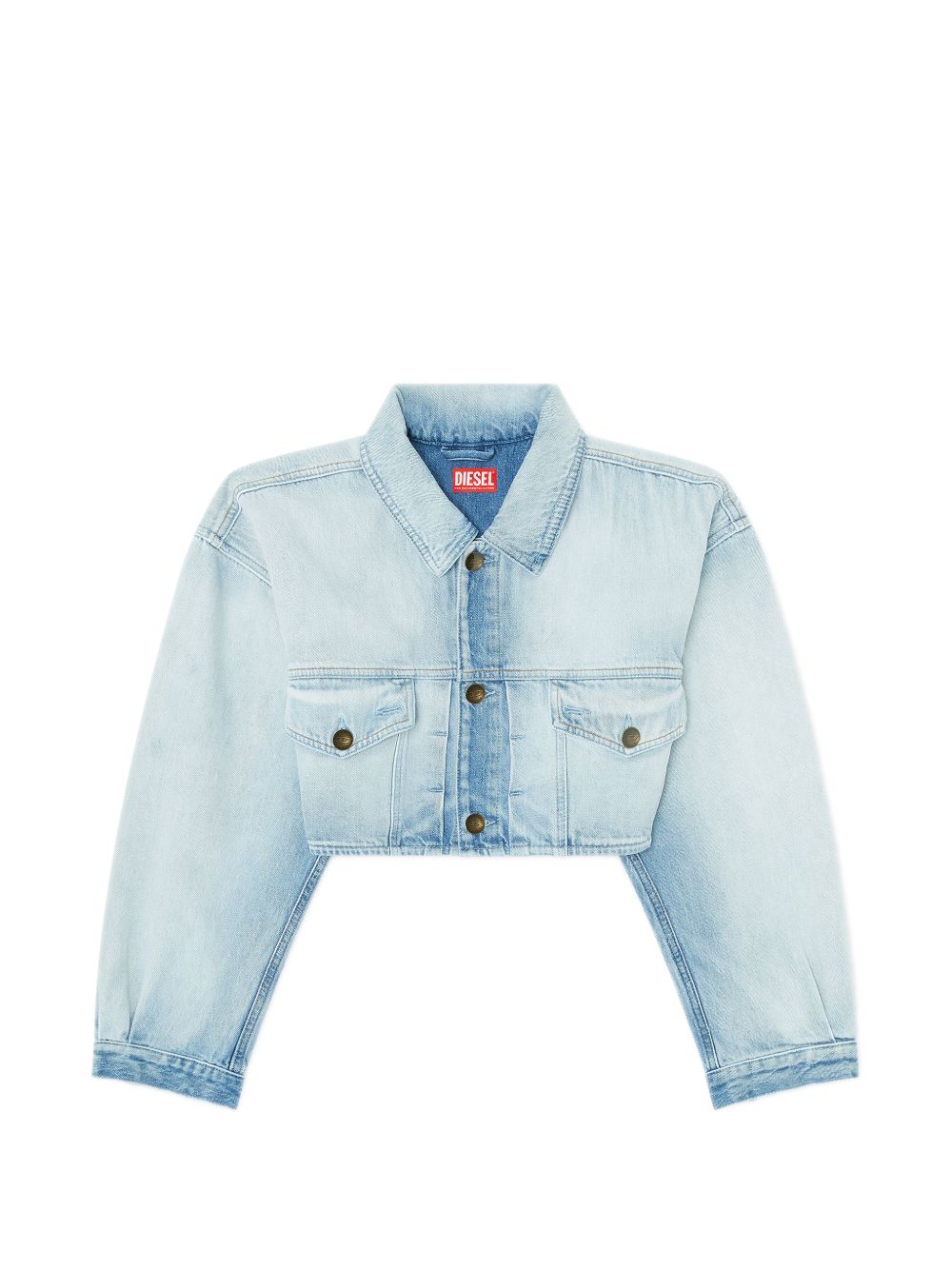 Giacca denim crop de-malley-s in celeste Diesel - donna 