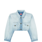 Giacca denim crop de-malley-s in celeste Diesel - donna 