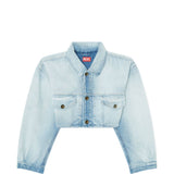 Giacca denim crop de-malley-s in celeste Diesel - donna 