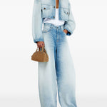 Giacca denim crop de-malley-s in celeste Diesel - donna 