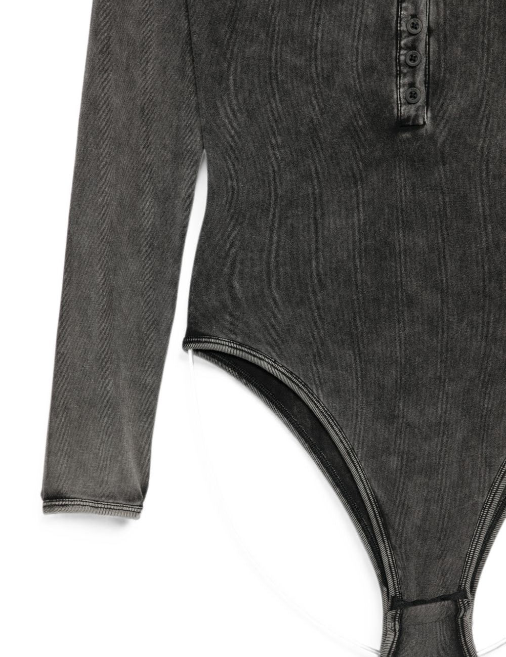 Body Fresya con bottoni in grigio 
