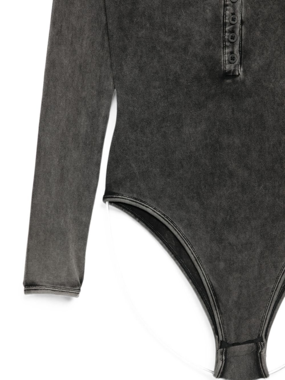 Body Fresya con bottoni in grigio 