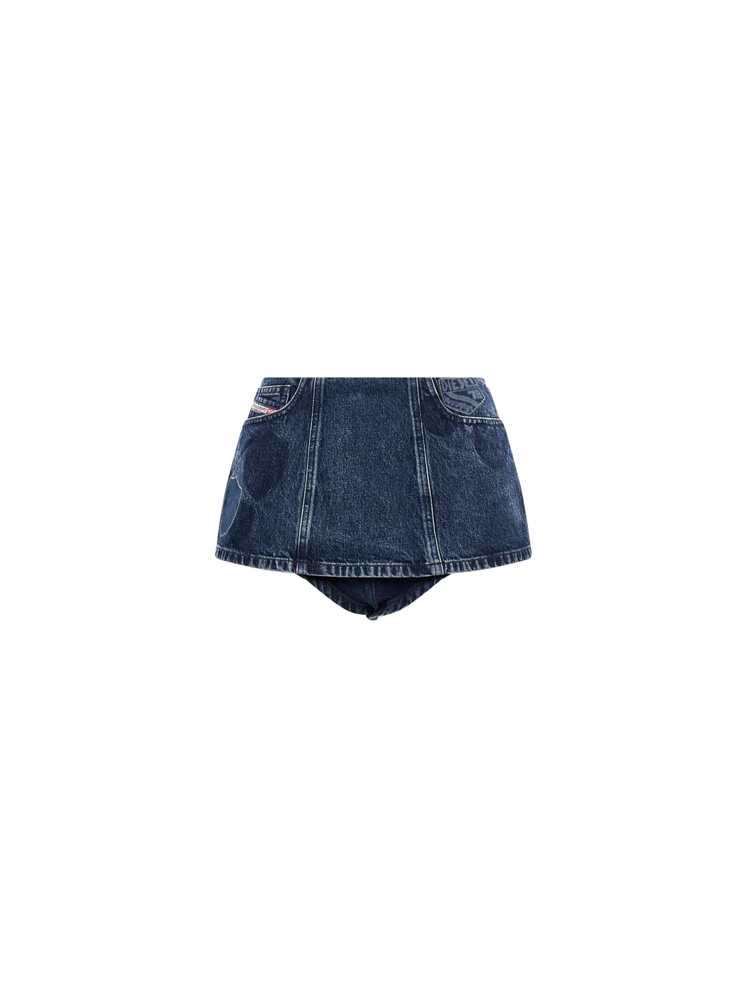 Shorts in denim De-Firova-S in blu 