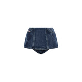 Shorts in denim De-Firova-S in blu 