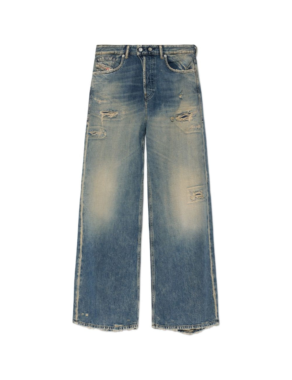 Jeans effetto usurato d-sire-yu del 1996 in blu 