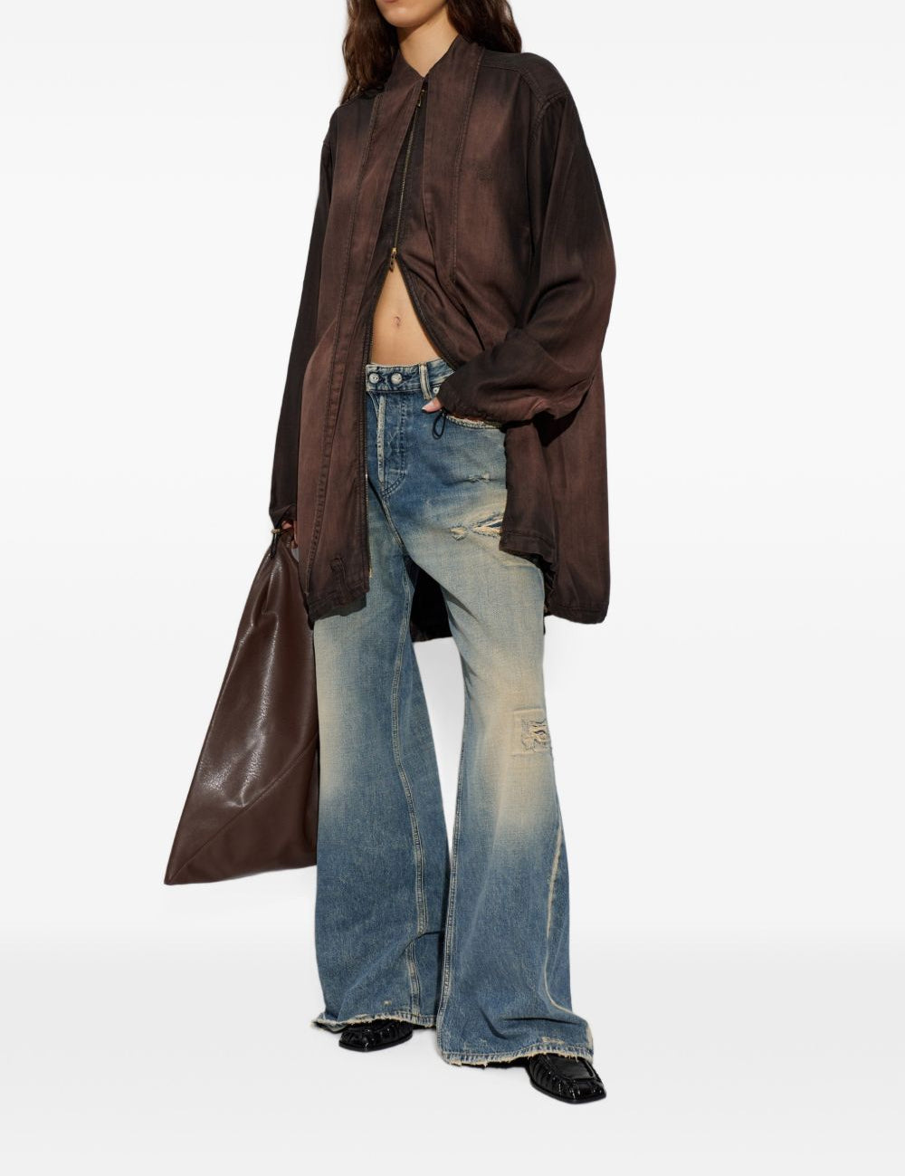 Jeans effetto usurato d-sire-yu del 1996 in blu 