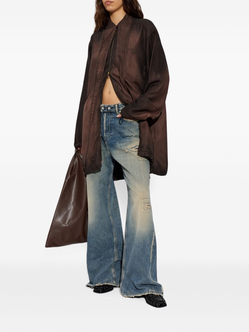 Jeans effetto usurato d-sire-yu del 1996 in blu 