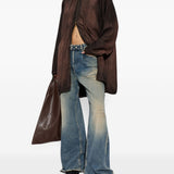 Jeans effetto usurato d-sire-yu del 1996 in blu 