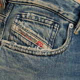 Jeans effetto usurato d-sire-yu del 1996 in blu 