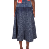 Gonna denim svasata de-vorya-s1 in blu 