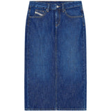 Gonna a cinque tasche de-skye-d in blu Diesel - donna 