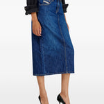 Gonna a cinque tasche de-skye-d in blu Diesel - donna 