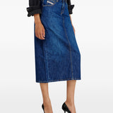Gonna a cinque tasche de-skye-d in blu Diesel - donna 