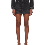 Gonna mini de-Ron in denim nero 