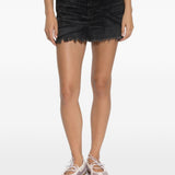 Gonna mini de-Ron in denim nero 