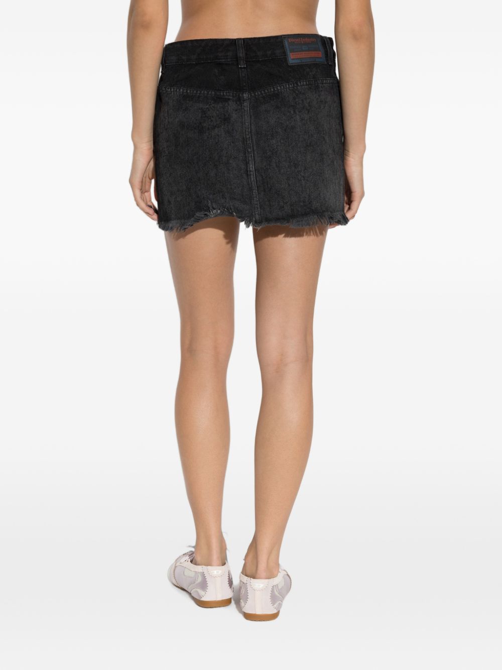 Gonna mini de-Ron in denim nero 