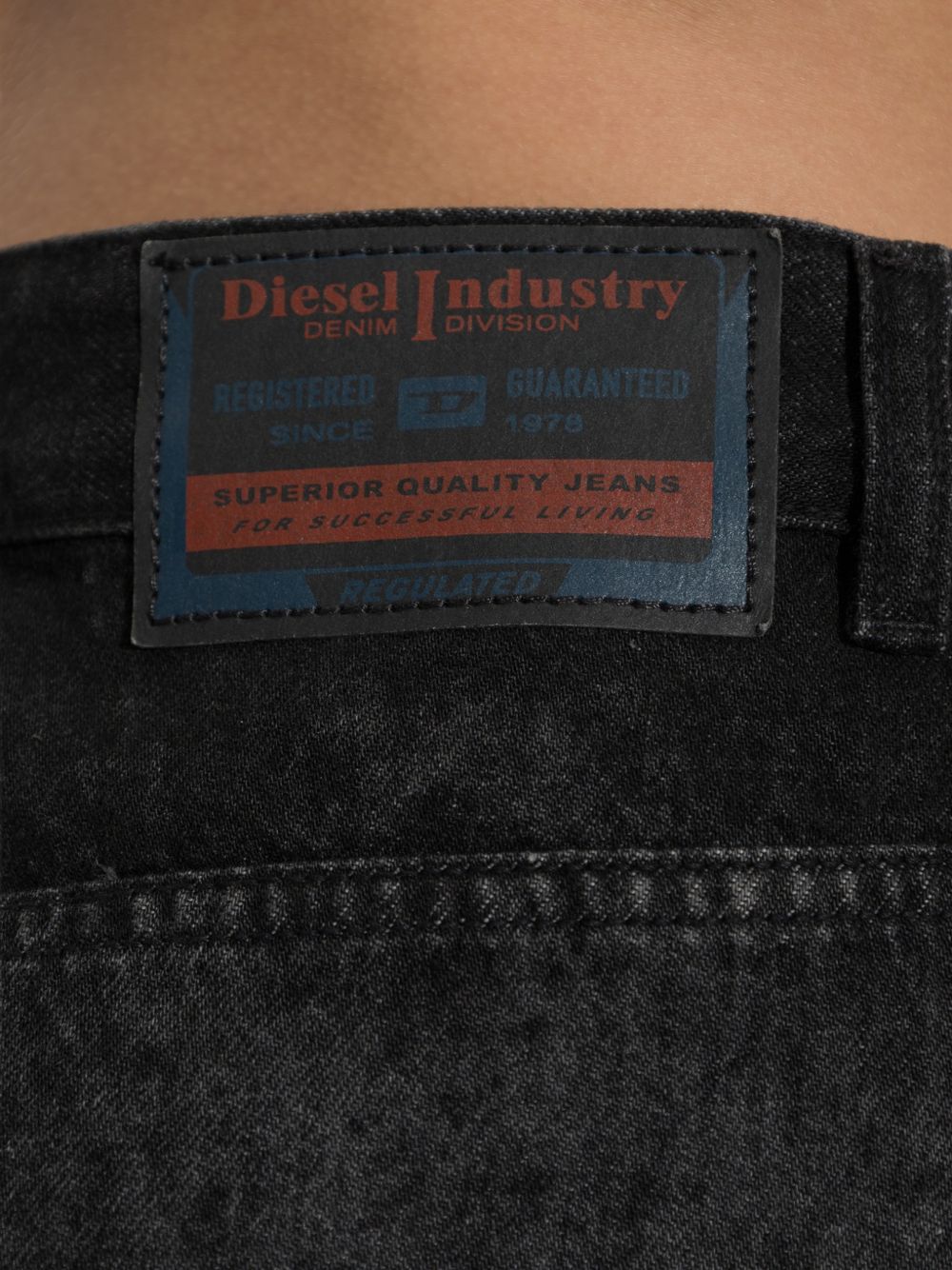 Gonna mini de-Ron in denim nero 