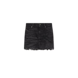 Gonna mini de-Ron in denim nero 