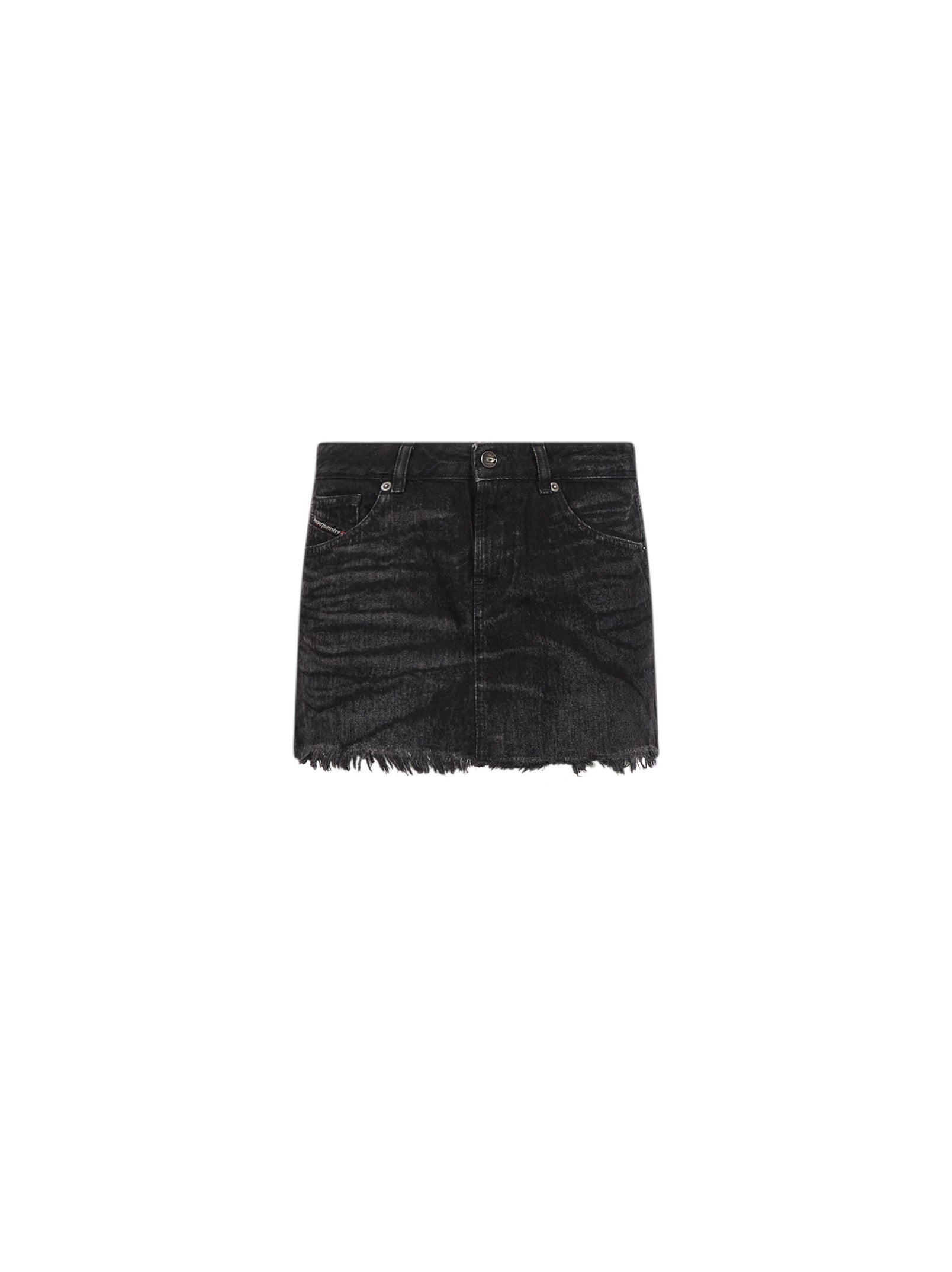 Gonna mini de-Ron in denim nero 