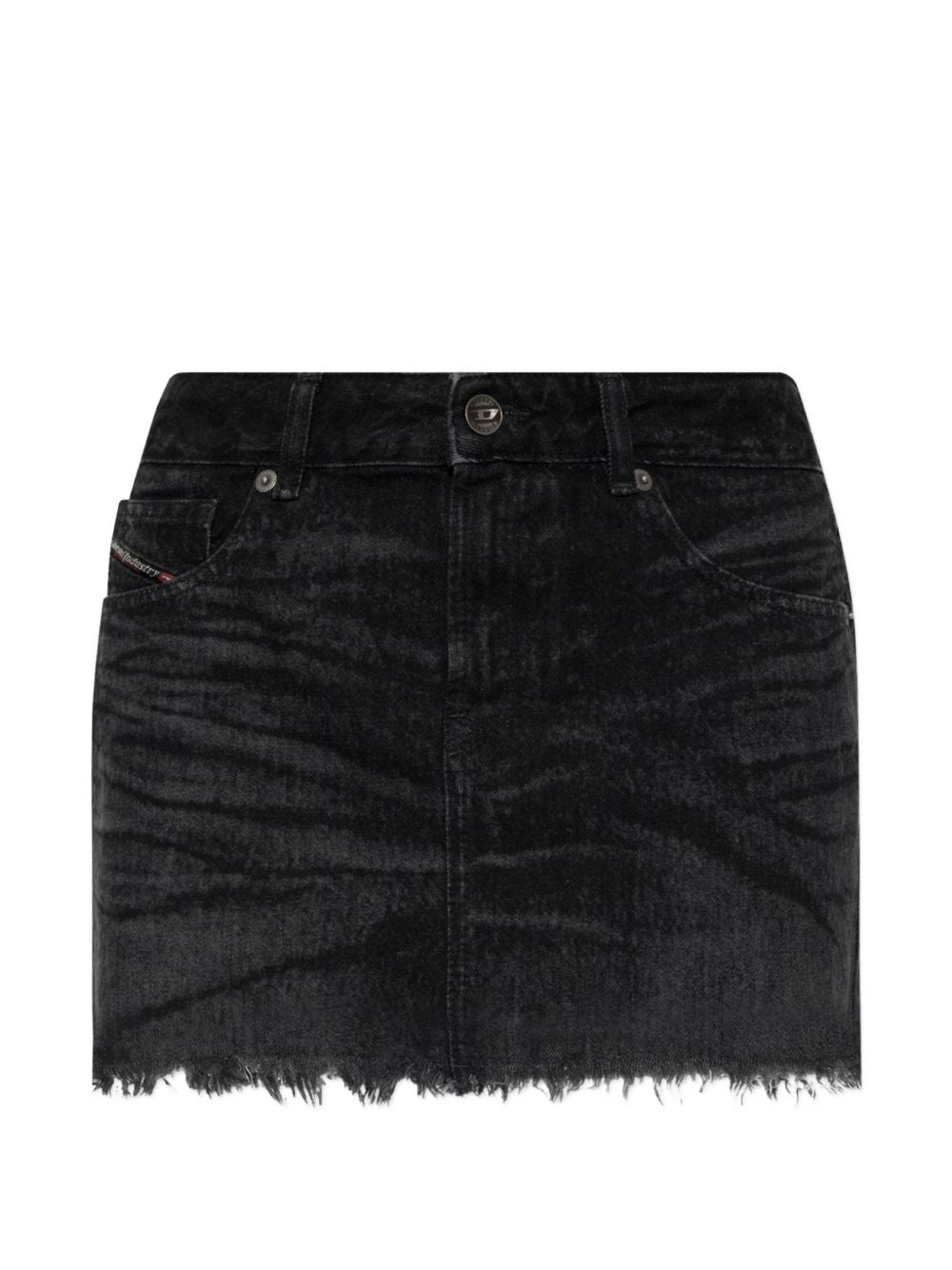 Gonna mini de-Ron in denim nero 