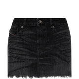Gonna mini de-Ron in denim nero 
