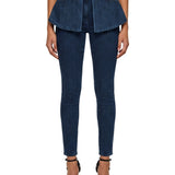 Jeans D-Spika skinny in blu 