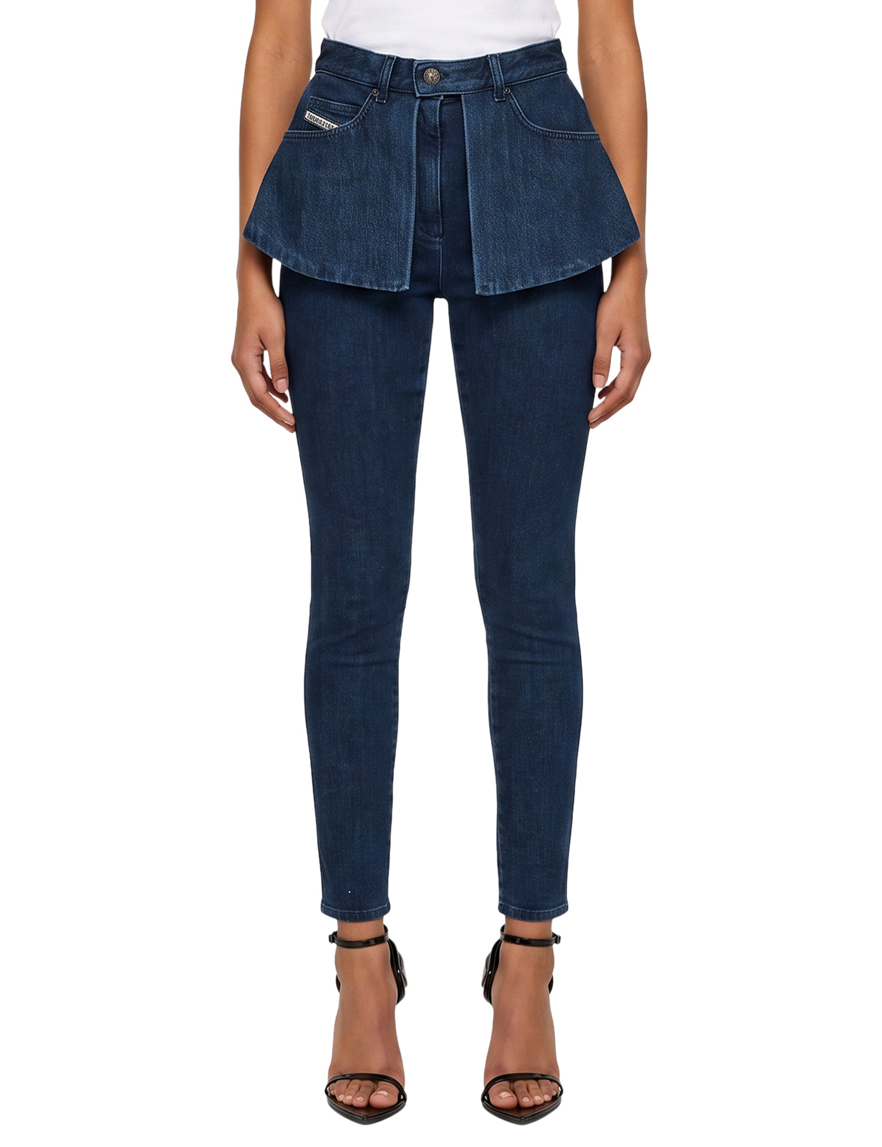 Jeans D-Spika skinny in blu 