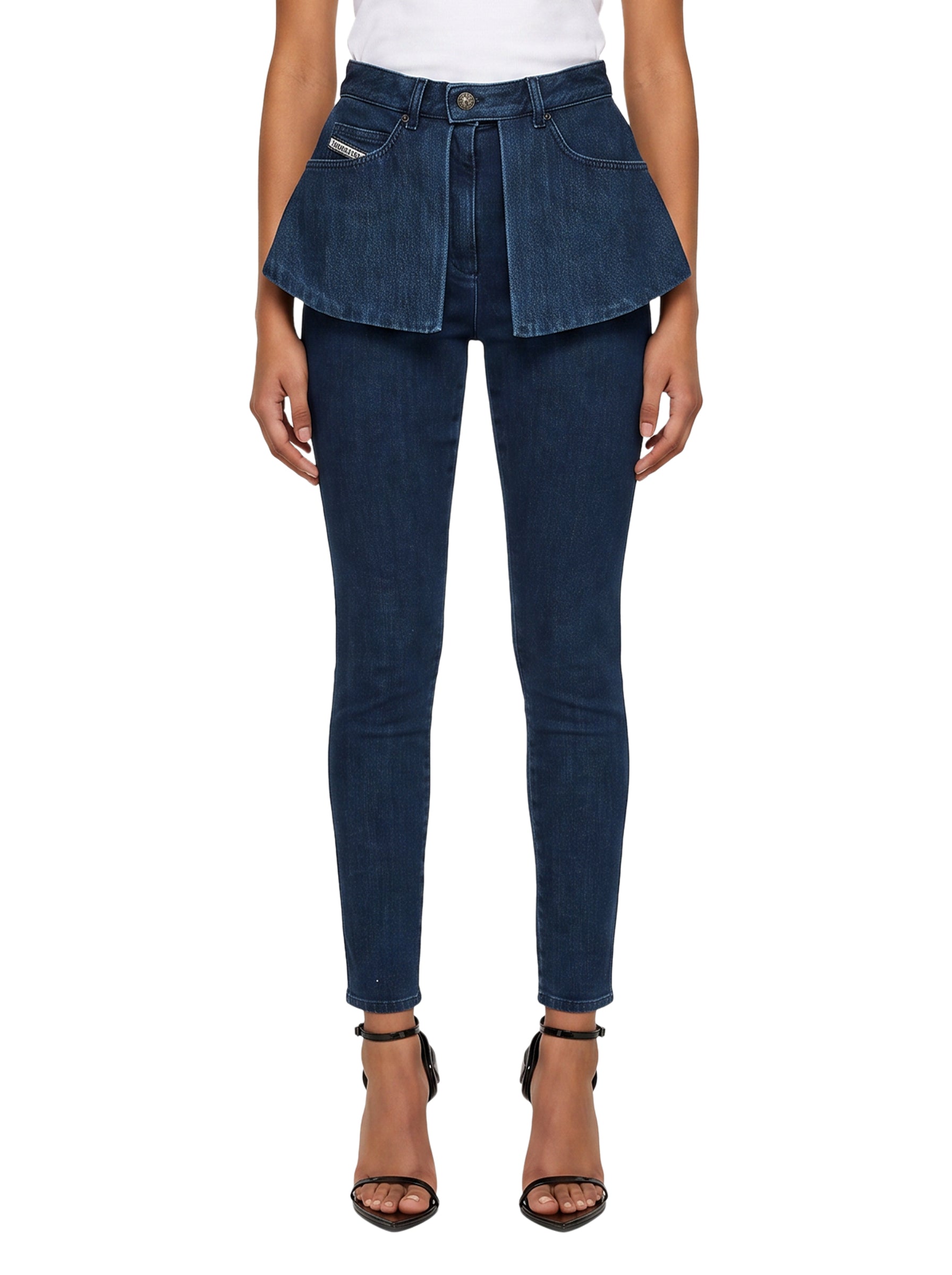 Jeans D-Spika skinny in blu 