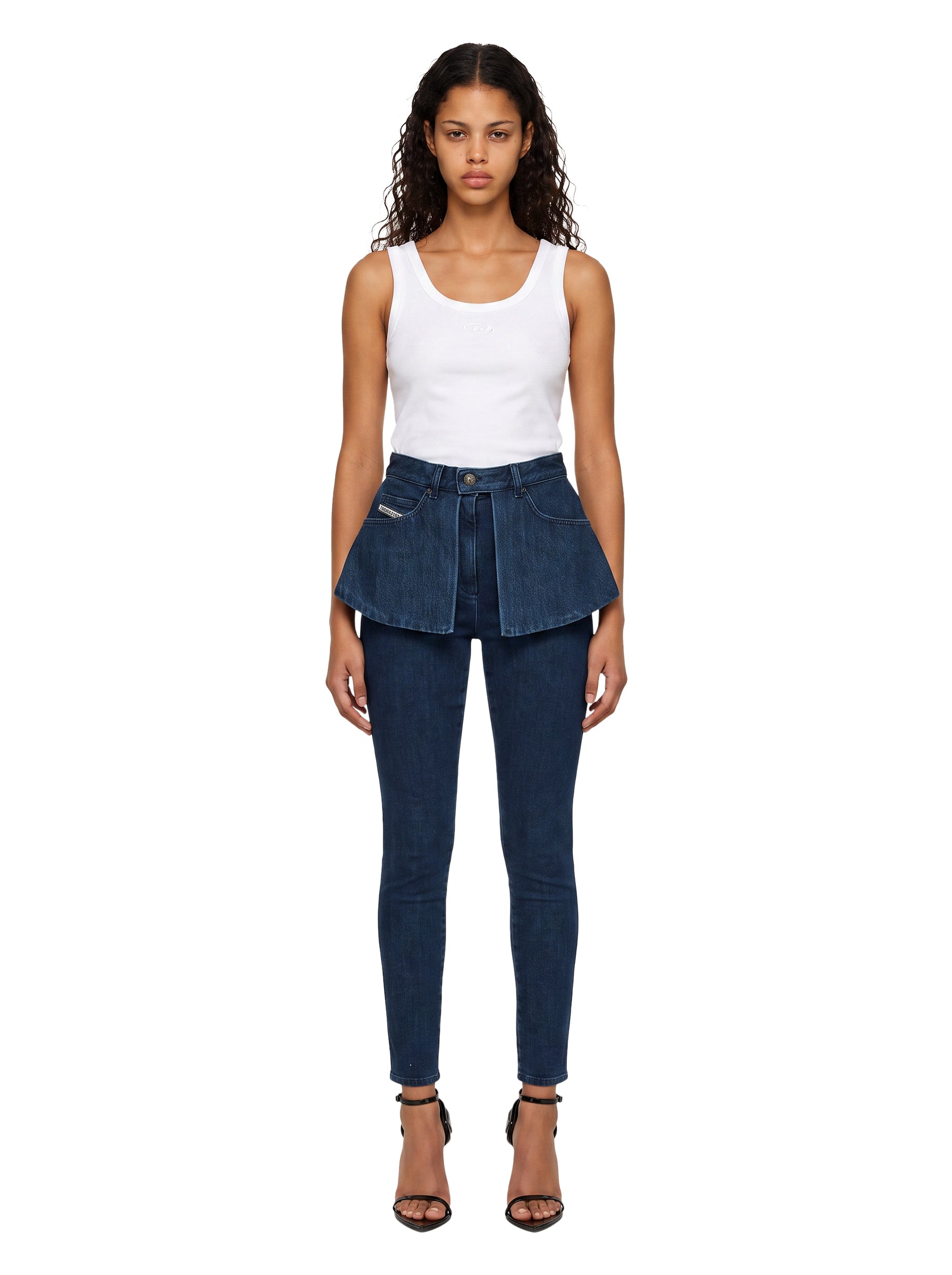 Jeans D-Spika skinny in blu 