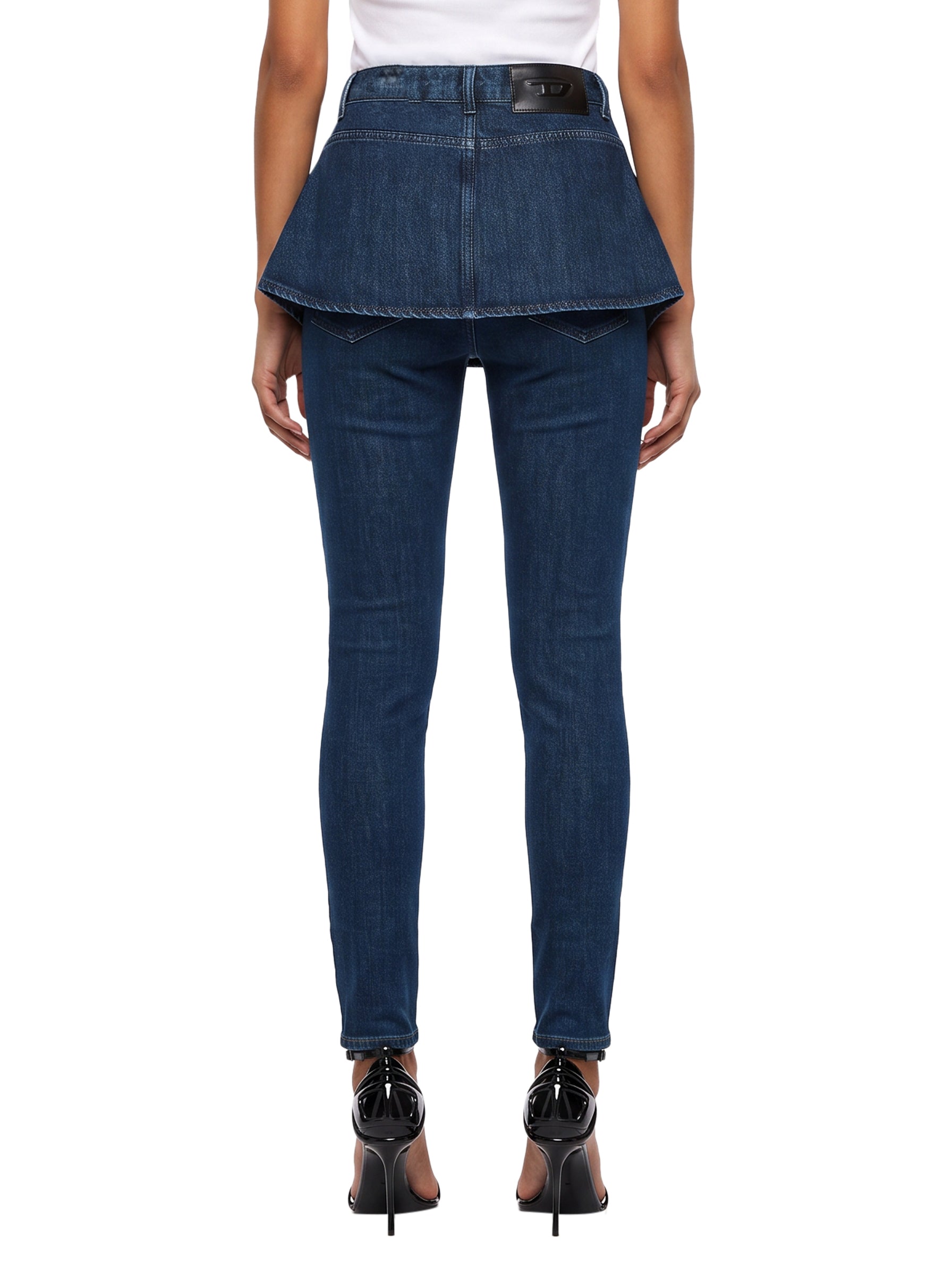 Jeans D-Spika skinny in blu 
