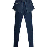 Jeans D-Spika skinny in blu 
