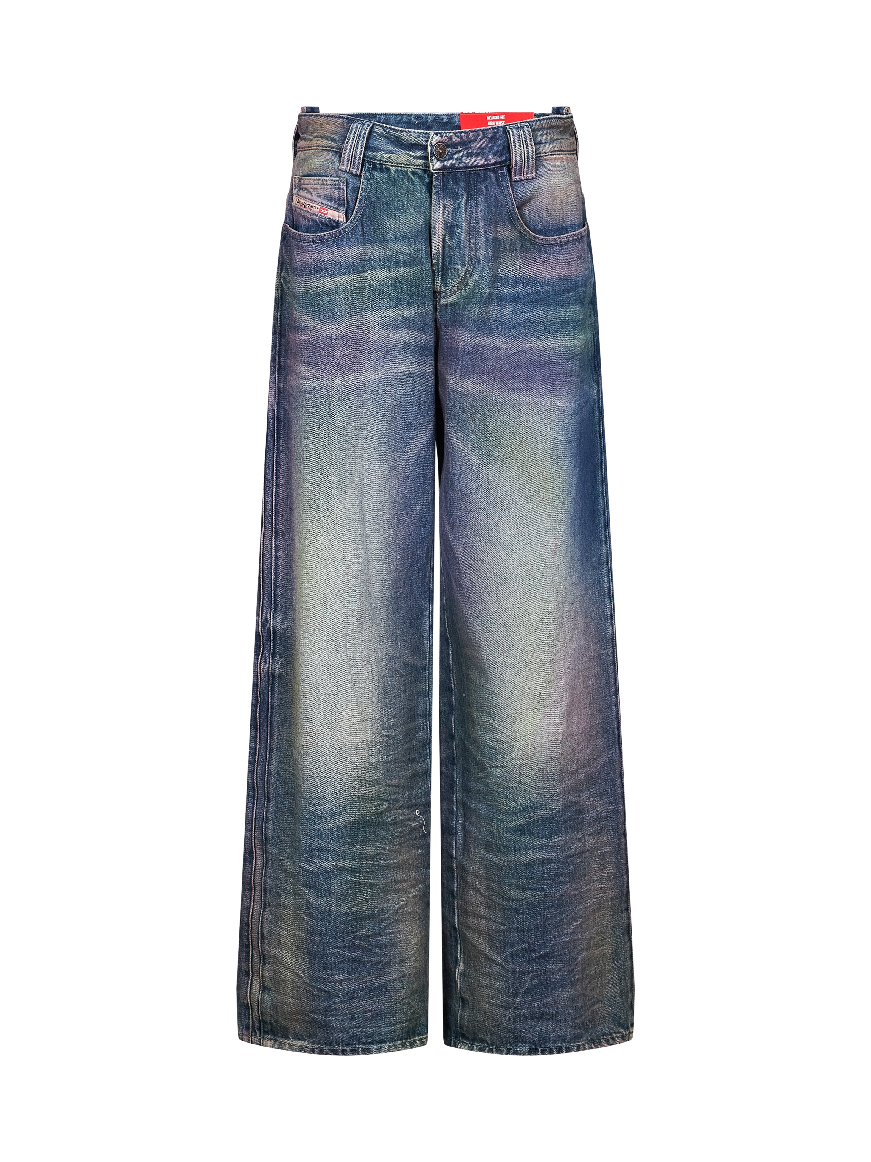 Jeans 1982 D-Hakou a gamba ampia in blu 