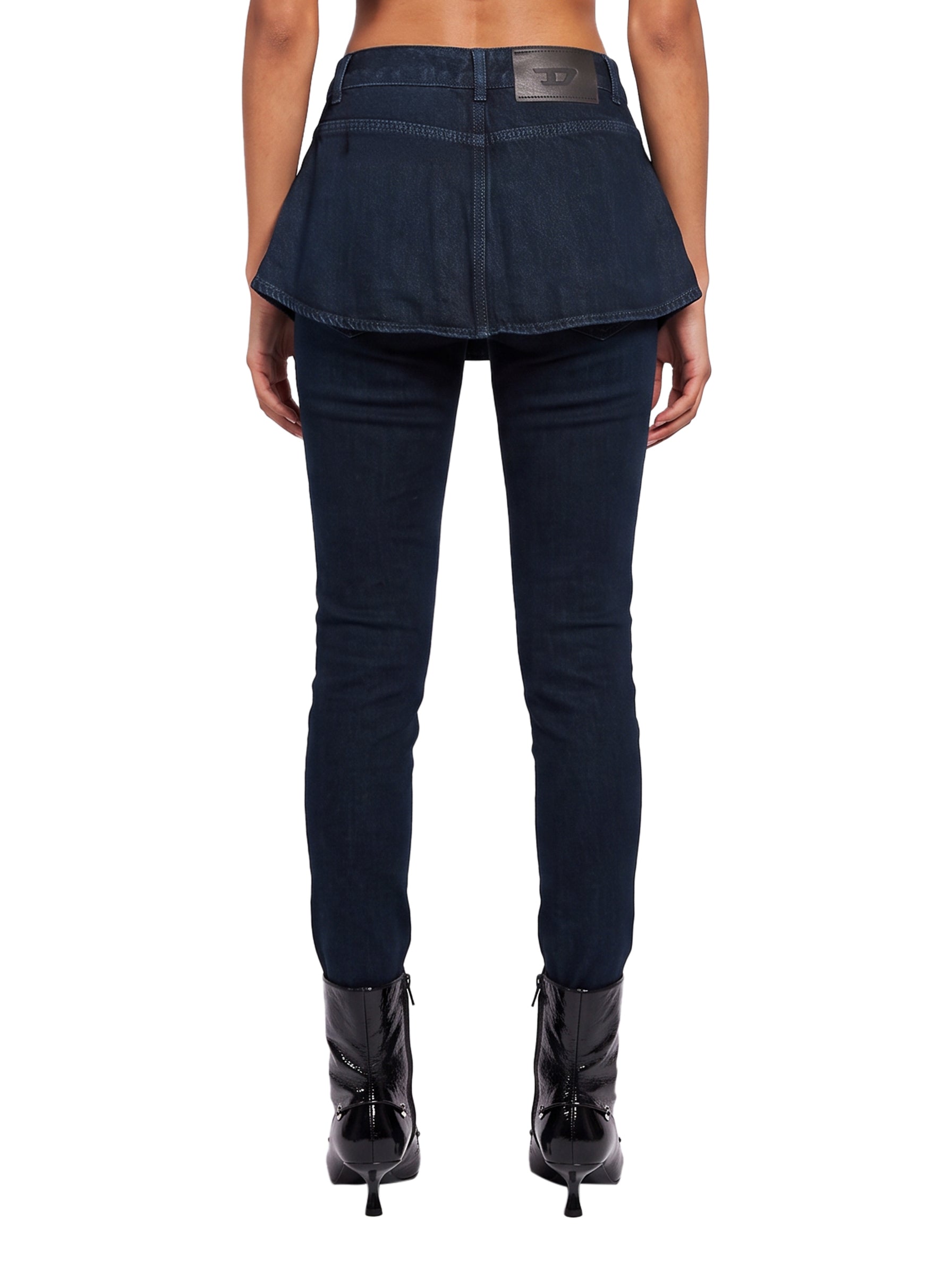 Jeans D-Spika skinny in nero 