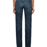 Jeans D-Liet a gamba dritta in blu 