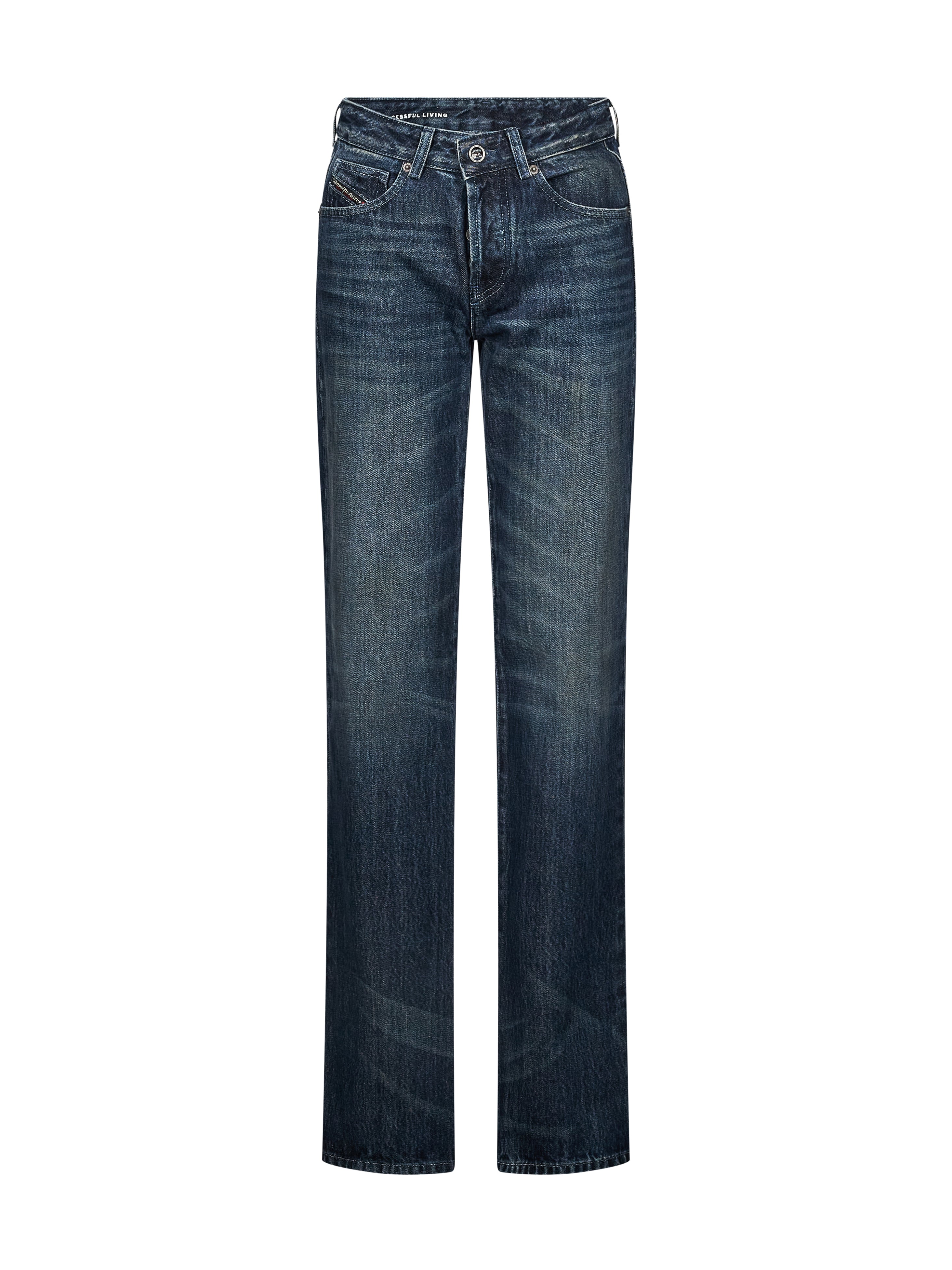 Jeans D-Liet a gamba dritta in blu 