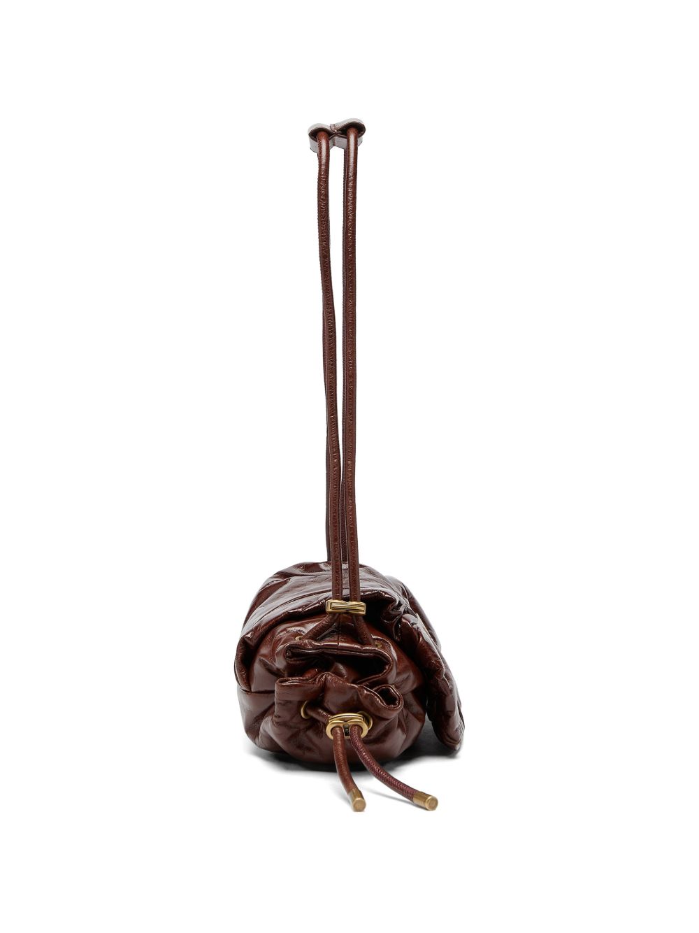 Borsa a spalla Scrunch-D in marrone 