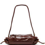 Borsa a spalla Scrunch-D in marrone 