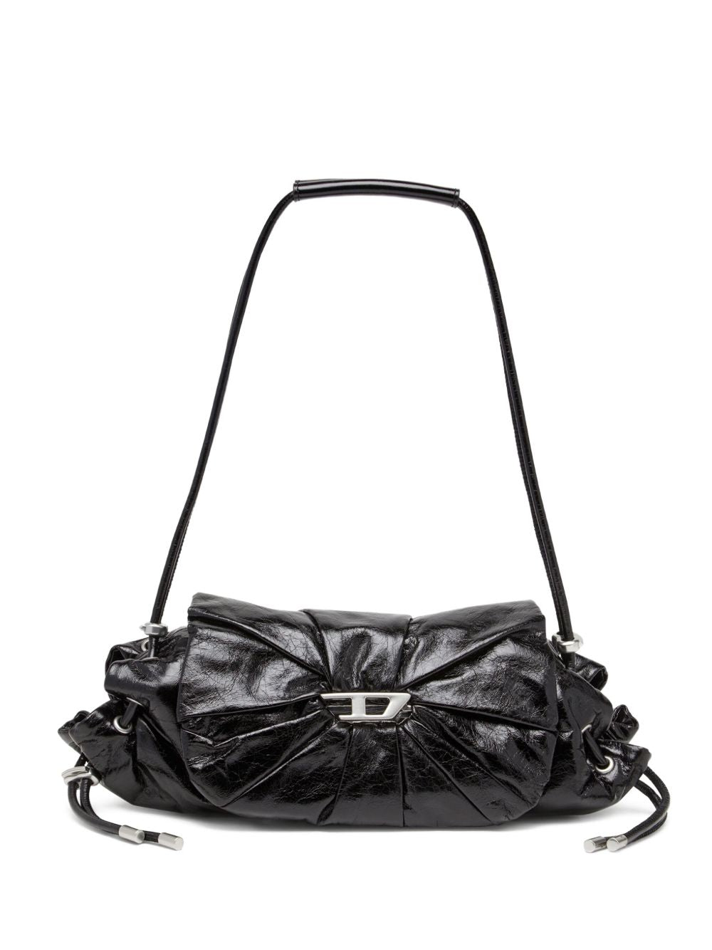 Borsa a spalla Scrunch-D in nero 