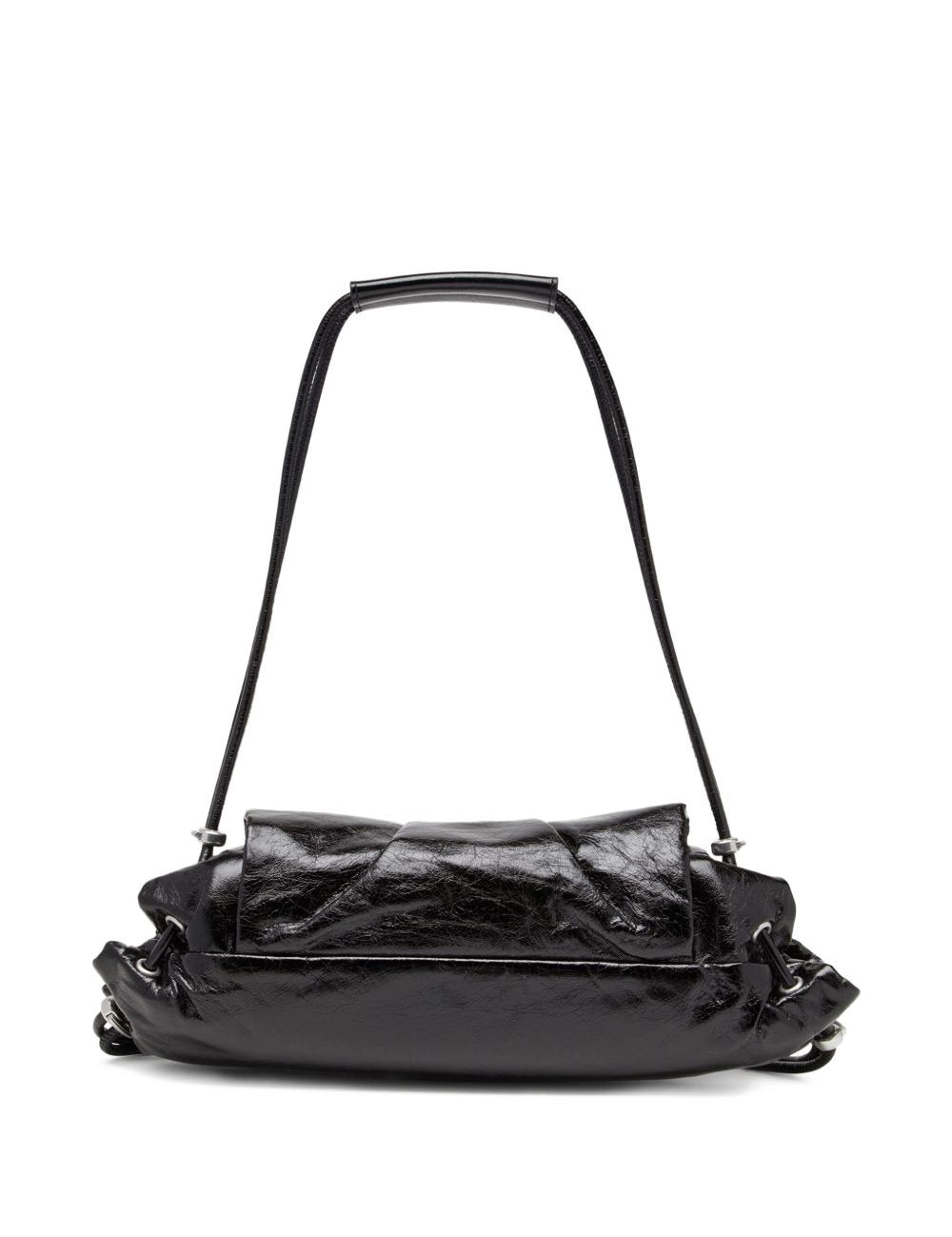Borsa a spalla Scrunch-D in nero 