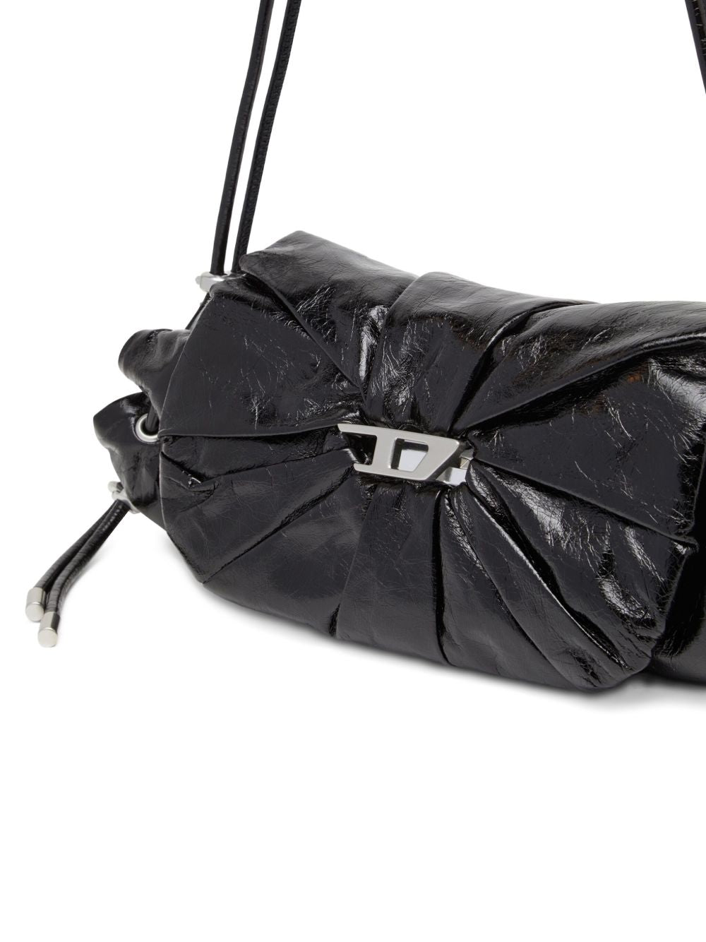 Borsa a spalla Scrunch-D in nero 