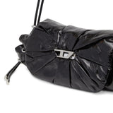 Borsa a spalla Scrunch-D in nero 