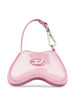 Shiny pink Diesel bag charm - women